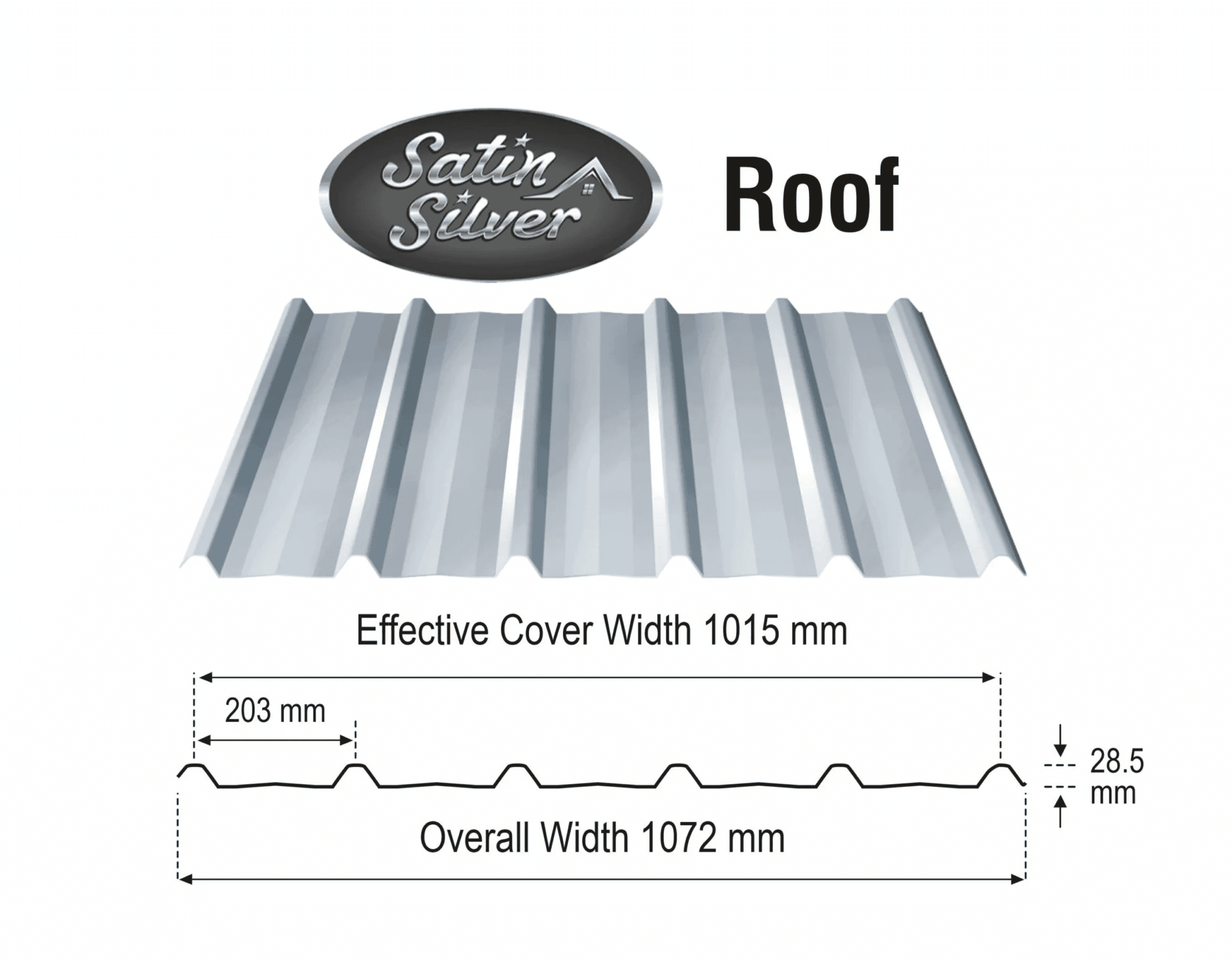 TATA Satin Silver Roofing Sheets